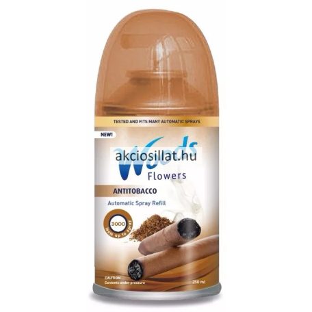 Woods Anti Tobacco légfrissítő utántöltő 250ml