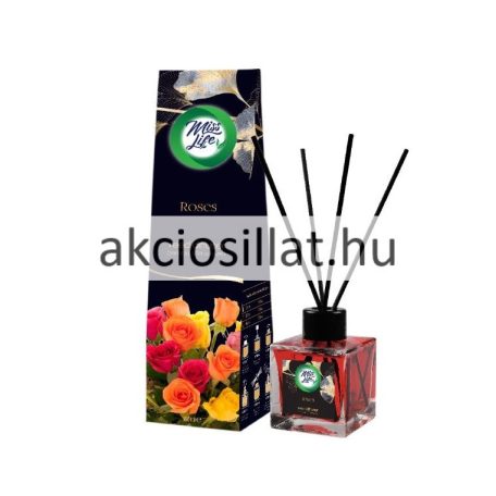 Miss Life Bamboo Pálcikás Légfrissítő Rózsa illatú 100ml