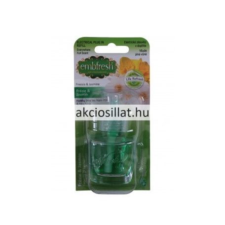 Embfresh Air+ Elektromos illatosító utántöltő Freesia & Jasmine 19ml