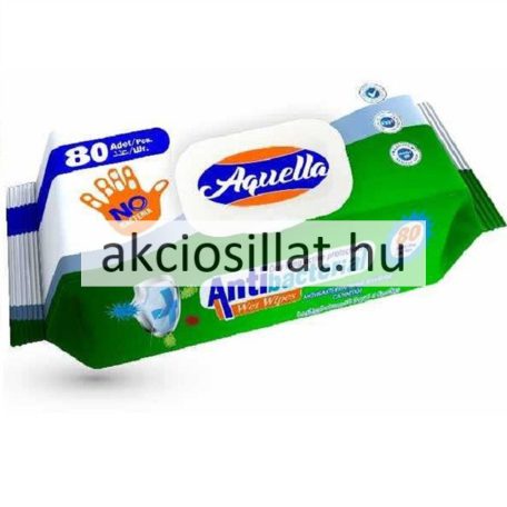 Aquella Antibakteriális Nedves Törlőkendő 80db