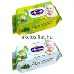 Aquella Baby Nedves Törlőkendő Aloe Vera 120db