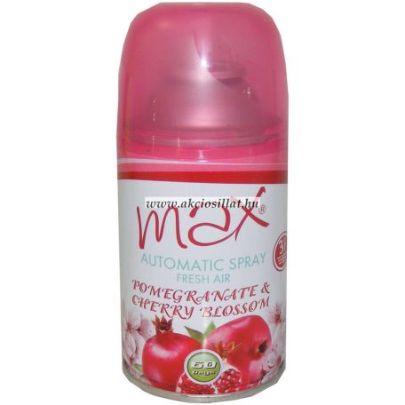 Max légfrissítő utántöltő gránátalma-cseresznyevirág 260ml