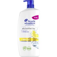 Head and Shoulders Citrus Fresh 800ml-es XXL pumpas sampon flakonja citrom illattal zsiros hajra.