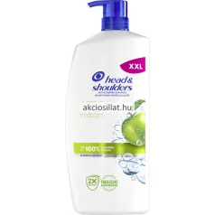 Head and Shoulders Apple Fresh 800ml-es XXL pumpas sampon flakonja zold alma illattal.