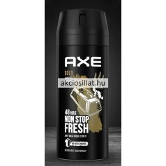 Axe Gold Oudwood & Fresh Vanilla 150ml-es fekete-arany flakonú férfi dezodor spray.
