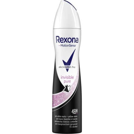Rexona Invisible Pure 48h dezodor 200ml (nagy kiszerelés)