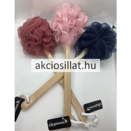 Eleganza Hátmosó Fürdőpamacs Fa nyéllel