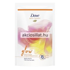 Dove Glow blood orange & spiced rhubarb fürdősó 400g