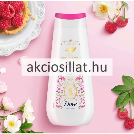 Dove Bridgerton Raspberry Rendezvous limited edition krémtusfürdő 225ml málna és rózsa illattal