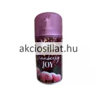 At Home Scents Cranberry Joy Limited Edition 250ml-es automata légfrissítő utántöltő spray bordó, áfonyás mintájú fémdobozban, áttetsző lila kupakkal.