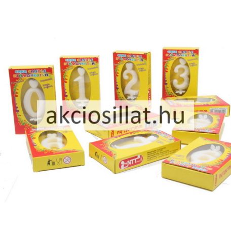 Cake Candels Szülinapi 8 számos gyertya 6cm tortagyertya