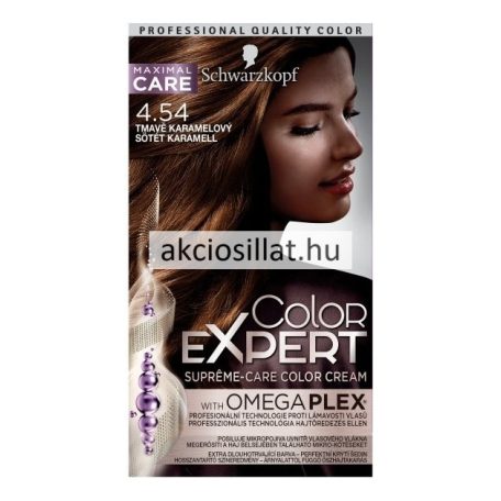Schwarzkopf Color Expert hajfesték 4.54 sötét karamell