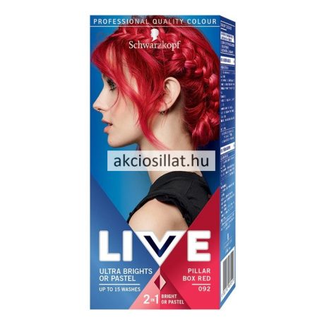 Schwarzkopf Live Color hajszínező 92 Lángoló Vörös