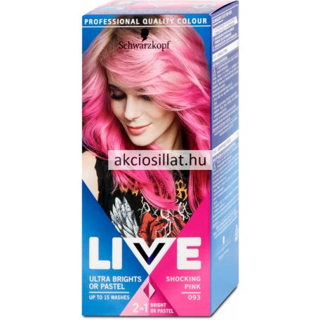 Schwarzkopf Live Color hajszínező 93 Sokkoló pink