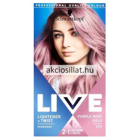 Schwarzkopf Live Color hajfesték 105 Lila arany rozé