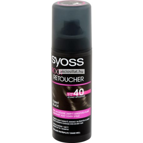 Syoss Root Retoucher lenövést elfedő hajszínező spray Fekete 120ml