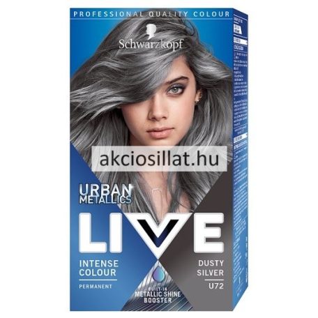 Schwarzkopf Live Color hajfesték U72 Füstös ezüst