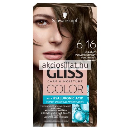 Schwarzkopf Gliss Color hajfesték 6-16 Hűvös gyöngybarna