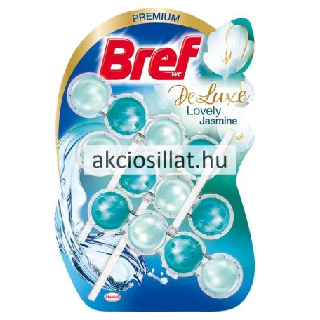 Bref Deluxe Lovely Jasmine WC-frissítő 3x50g