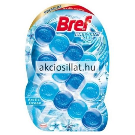 Bref Brilliant Gel Arctic Ocean WC frissítő 3x42g