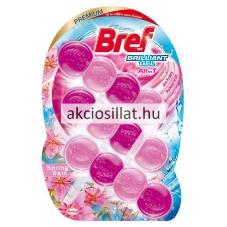 Bref Brilliant Gel Spring Rain WC frissítő 3x42g