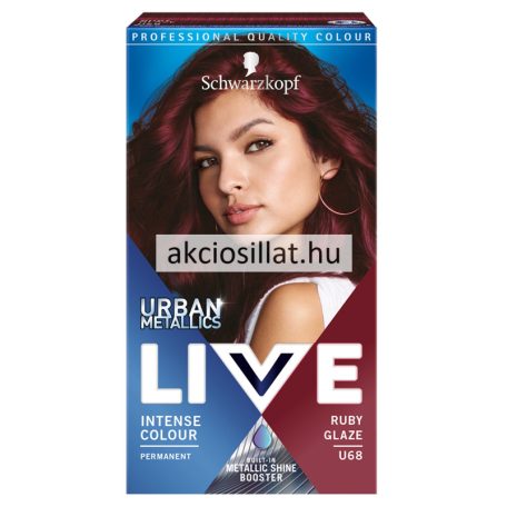 Schwarzkopf Live Color hajfesték U68 Fénylő rubint
