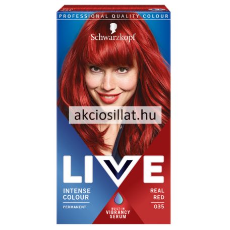 Schwarzkopf Live Color hajfesték 035 vörös