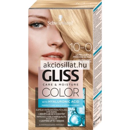 Schwarzkopf Gliss Color hajfesték 10-0 Ultravilágos természetes szőke