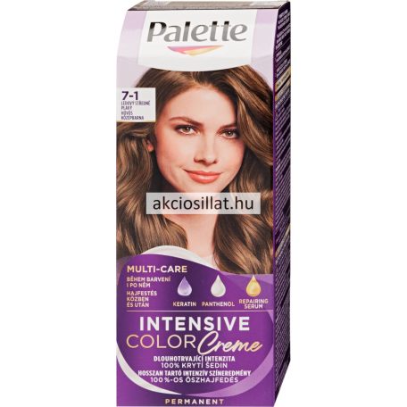 Schwarzkopf Palette Intensive Color Creme 7-1 Hamvas középbarna