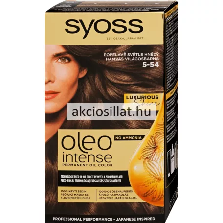 Syoss OLEO hajfesték 5-54 Hamvas Világosbarna