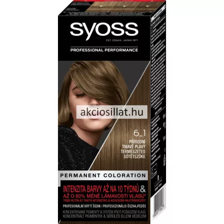 Syoss Color hajfesték 6-1 Természetes sötétszőke