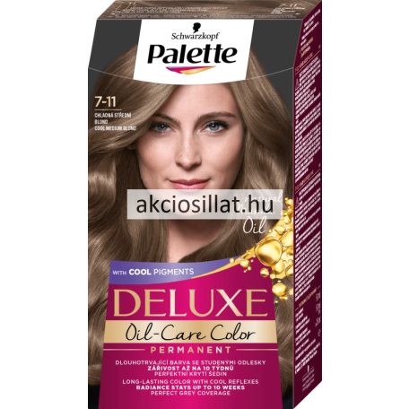 Schwarzkopf Palette Deluxe hajfesték 7-11 Hűvös szőkésbarna
