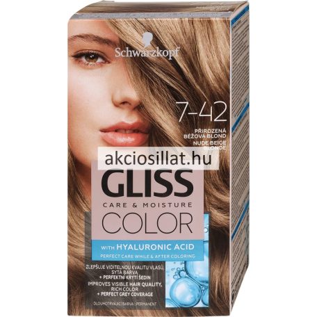 Schwarzkopf Gliss Color hajfesték 7-42 Természetes bézsszőke