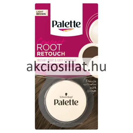 Palette Compact Root Retuoch Light Brown Világos Barna Ideiglenes Hajtő Színező Festék 3g