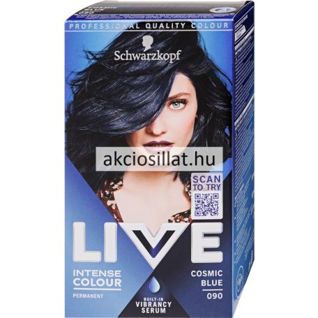 Schwarzkopf Live Color hajfesték 090 Kozmikus kék