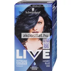 Schwarzkopf Live Color hajfesték 090 Kozmikus kék