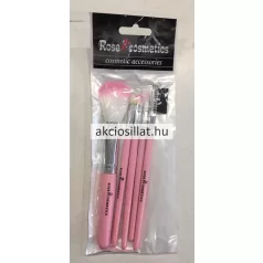 Rose Cosmetics Sminkecset Készlet RÓZSASZÍN 5db-os