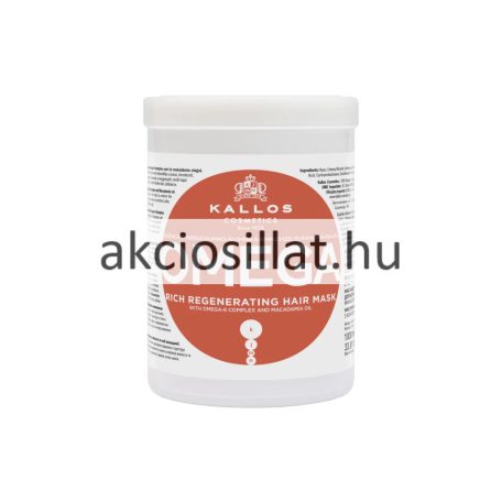 Kallos Kjmn Omega hajpakolás Omega-6 komplex-szel és makadámia olajjal 1000ml