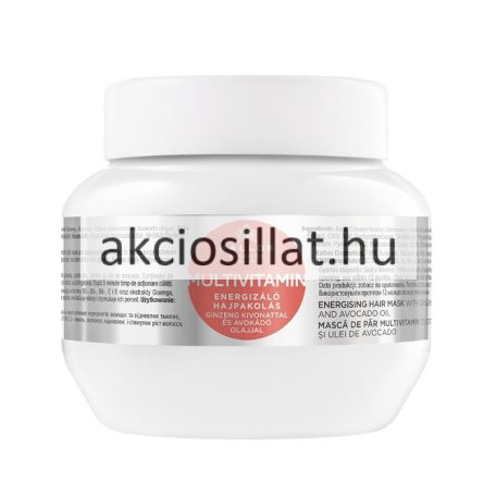 Kallos Kjmn Multivitamin Energizáló hajpakolás Ginzeng és Avokádó olajjal 275ml