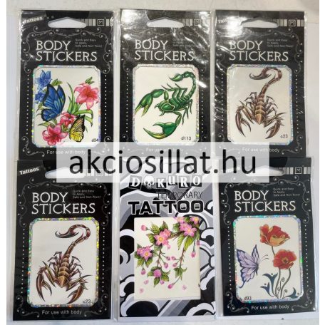 Gyerek tetoválás Tetováló matrica Virágos