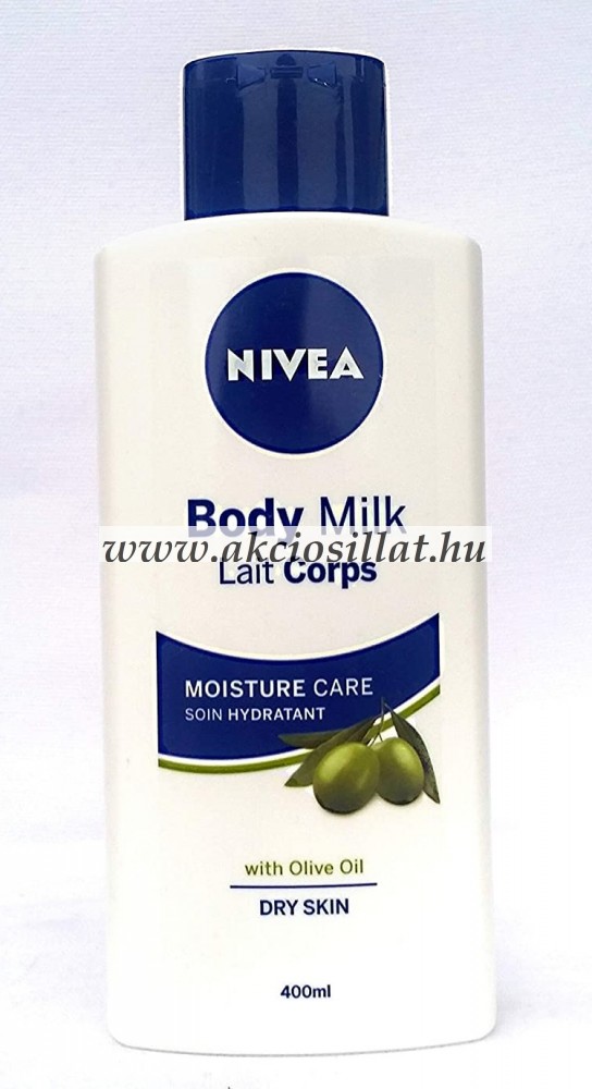 Nivea Body Milk Lait Corps With Olive Oil Testápoló 400ml