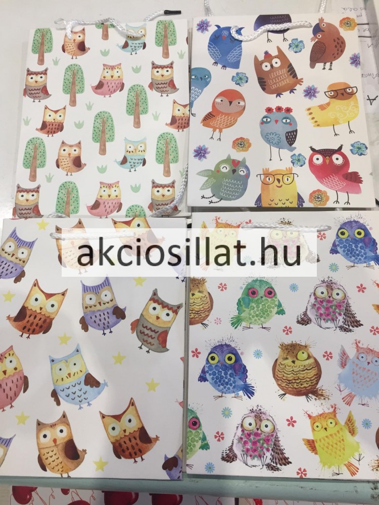 Image of Ajándéktáska Aranyos Madarak közepes (23x18x9cm)