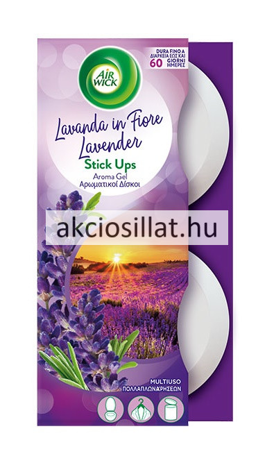 Image of Air Wick Stick Ups Illatosító Korong Lavanda in Fiore Lavender 2x30g