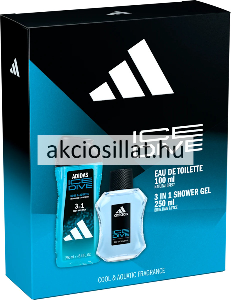 Image of Adidas Ice Dive ajandékcsomag ( EDT 100ml + Tusfürdő 250ml )