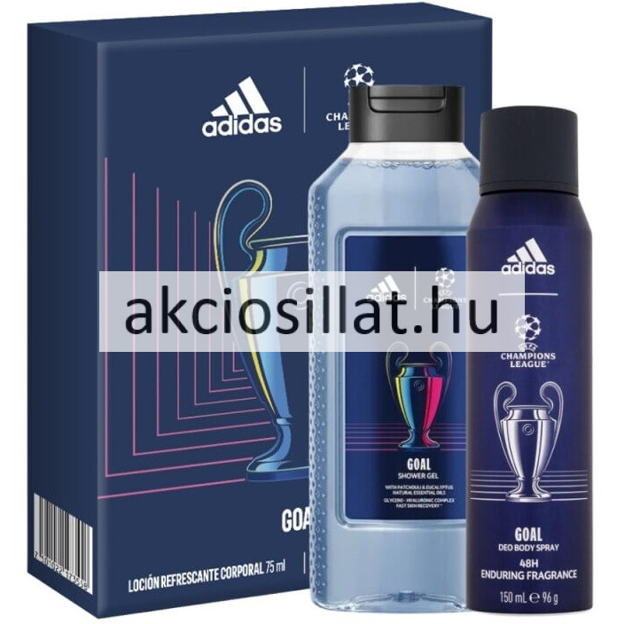 Image of Adidas UEFA Champions League Goal ajándékcsomag ( Dezodor 150ml + Tusfürdő 250ml )