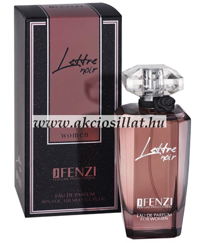 Image of J.Fenzi Lettre Noir Women EDP 100ml / Lancome Tresor La Nuit parfüm utánzat
