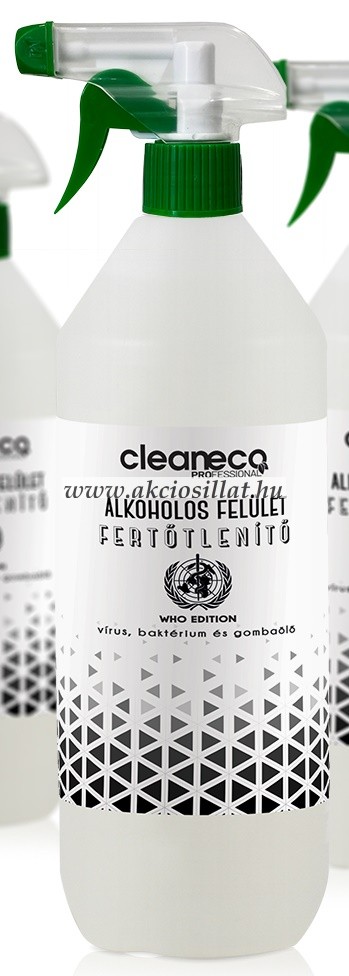 Cleaneco alkoholos felület fertőtlenítő szórófejjel 1l