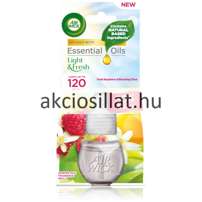 Image of Air Wick Elektromos Utántöltő Raspberry and Blooming Citrus 19ml