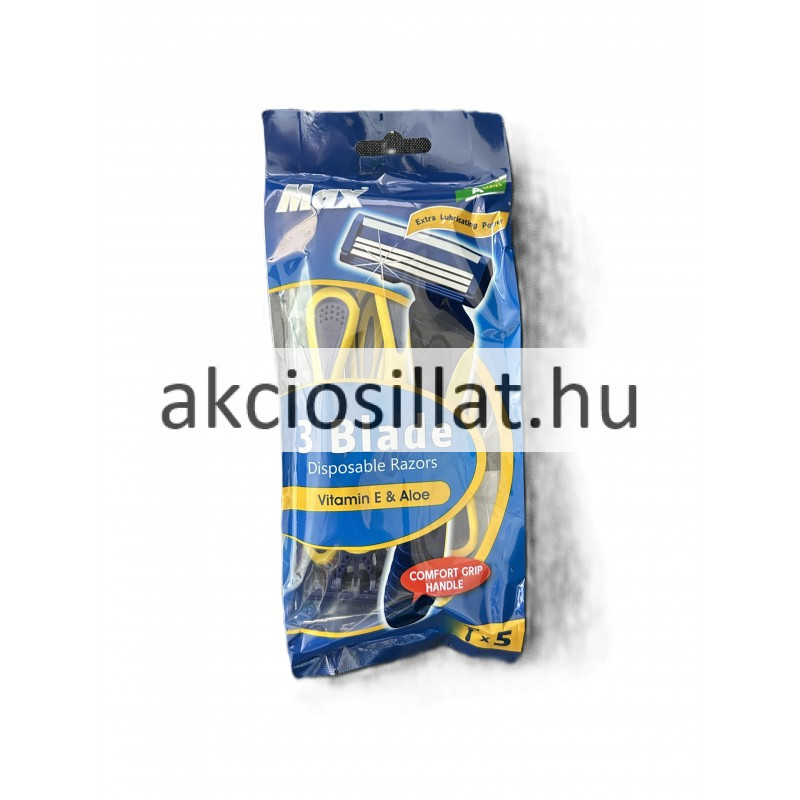 Image of Max 3 Pengés Eldobható Férfi Borotva 5db