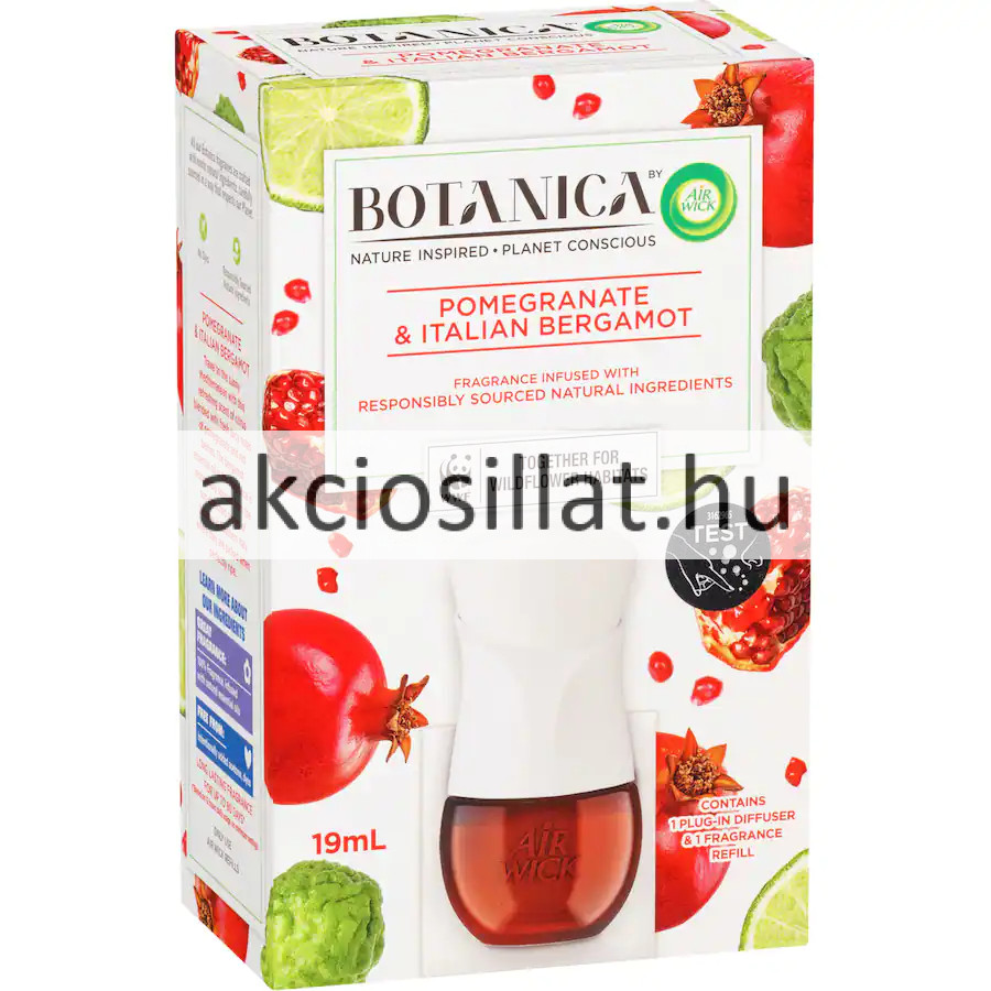 Image of Air Wick Elektromos Készülék + Utántöltő Pomegranate &amp; Italian Bergamot 19ml